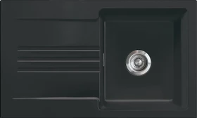 systemceram Kara 85 F Einbau Becken reversibel nigra