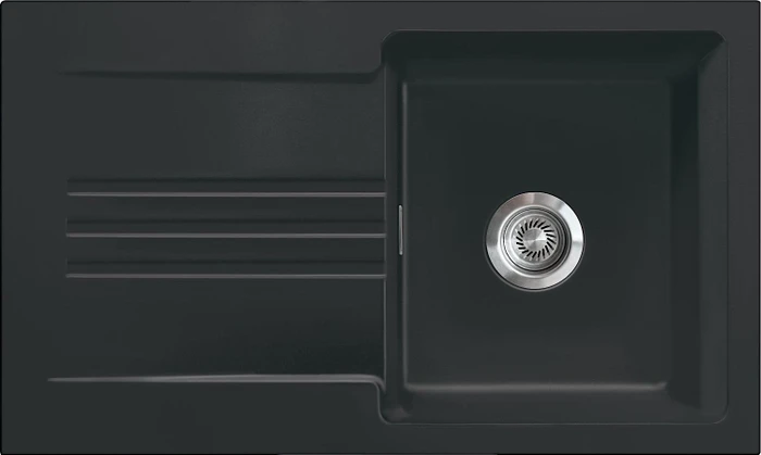 systemceram Kara 85 F Einbau Becken reversibel nigra