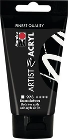 Marabu Artist Acryl Acrylfarbe, eisenoxidschwarz, 75ml