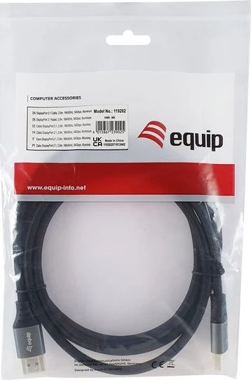 Equip Premium DisplayPort 2.1 Kabel schwarz, 2m