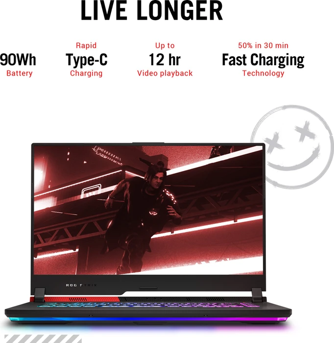 ASUS ROG Strix G15 Advantage Edition G513QY-HF004W, Original Black, Ryzen 9 5900HX, 16GB RAM, 1TB SSD, Radeon RX 6800M, DE