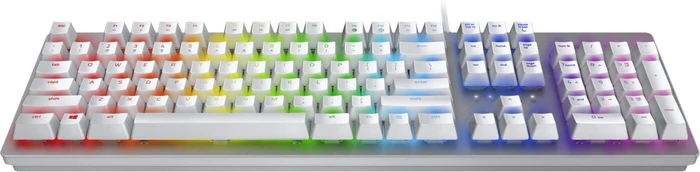 Razer Huntsman, Mercury White, Razer Clicky Optical PURPLE, USB, US