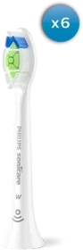 Philips HX6066/87 Sonicare W2 Optimal White Ersatzbürste weiß, 6 Stück