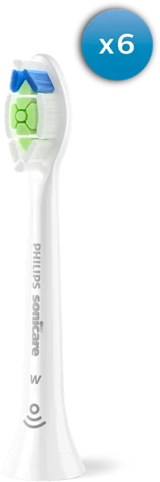Philips HX6066/87 Sonicare W2 Optimal White Ersatzbürste weiß, 6 Stück