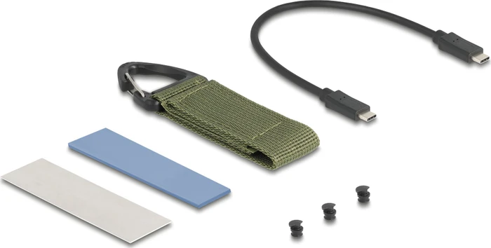 DeLOCK Externes Gehäuse für M.2 NVMe SSD, USB4