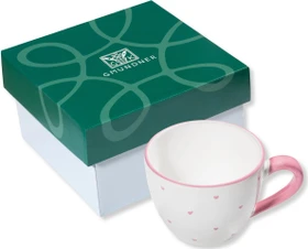 Gmundner Keramik Herzerl Teetasse Maxima im Karton 400ml rosa