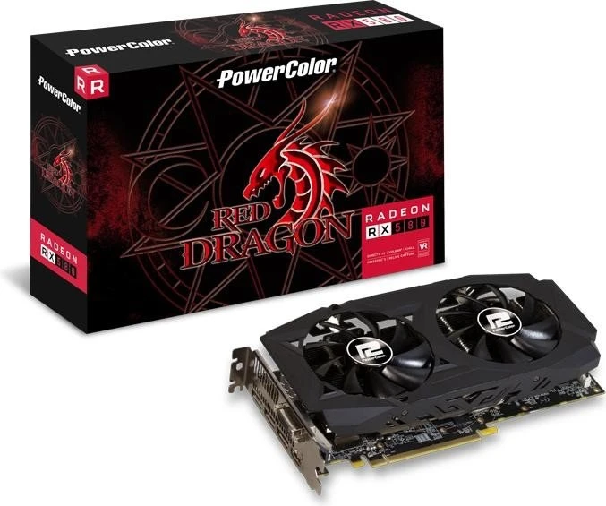 PowerColor Red Dragon Radeon RX 580 V2 DHR, 8GB GDDR5, DVI, HDMI, 3x DP