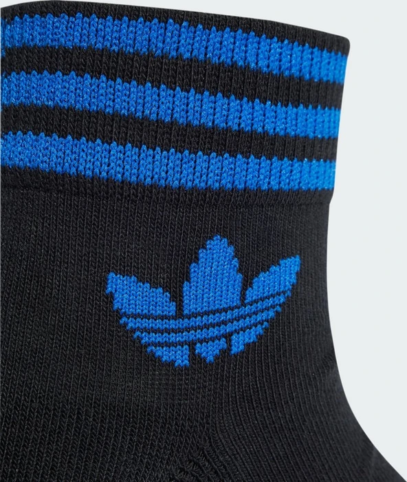 adidas Trefoil Ankle Socken black/collegiate green/blue/crew yellow, 3 Paare