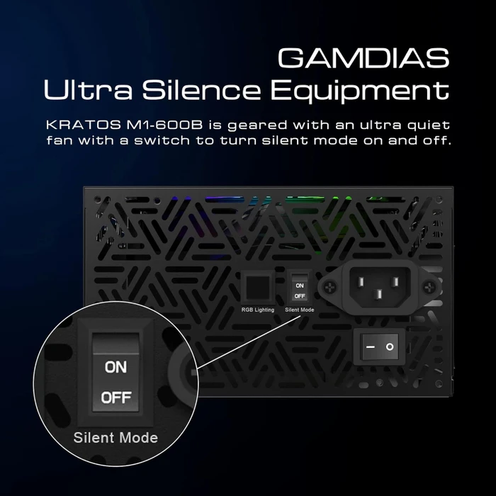 Gamdias Kratos Bronze M1-600B 600W, ATX 2.2