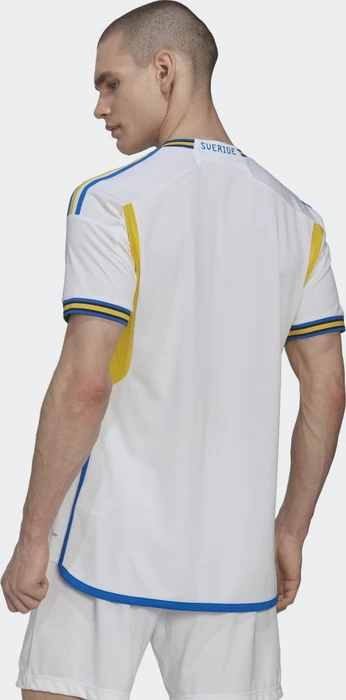 adidas Schweden 22 Auswärtstrikot white/glow blue (Herren)