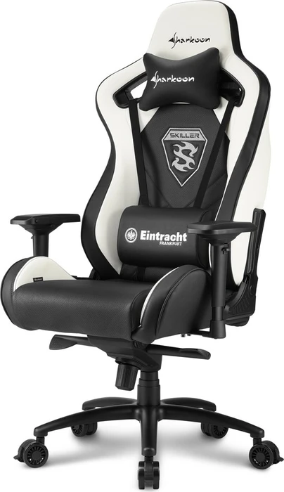 Sharkoon Skiller SGS4 Eintracht Frankfurt Sonderedition Gamingstuhl, schwarz/weiß