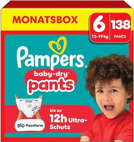 Pampers Baby-Dry pants Gr.6 Einwegwindel, 14-19kg, 138 Stück
