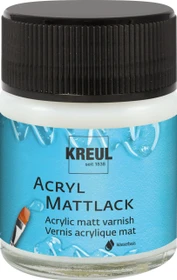 Kreul Acryl Mattlack auf Wasserbasis, transparent, 50ml