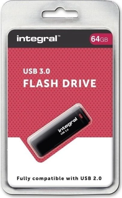 Integral Black 64GB, USB-A, USB 3.2 Gen 1×1