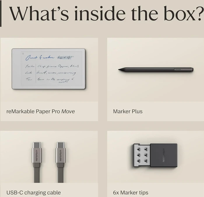 reMarkable Paper Pro Move Tablet, silber