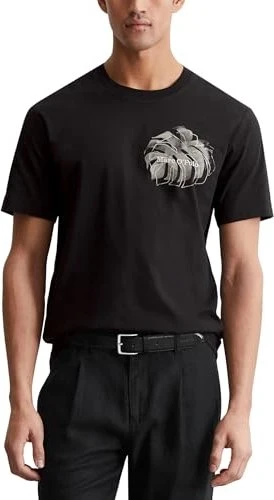 Marc O'Polo Regular Bio-Baumwolle T-Shirt kurzarm schwarz (Herren)