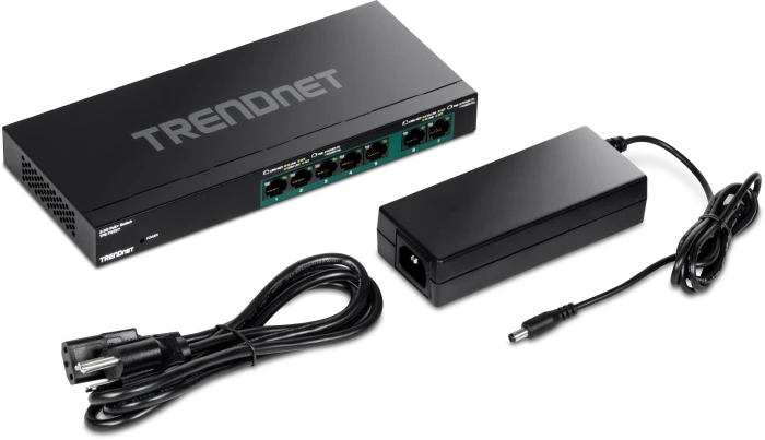 TRENDnet TPE-TG Desktop Gigabit Switch, 7x RJ-45, 70W PoE+