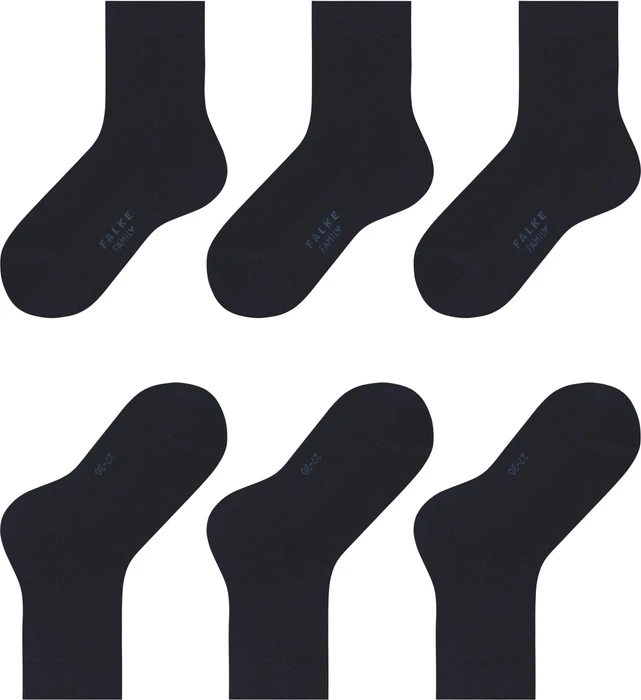 Falke Family Socken darkmarine, 3 Paare (Junior)
