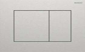 Geberit Sigma40 Betätigungsplatte eckig, 2-Mengen-Spülung, gebürstet, easy-to-clean-beschichtet