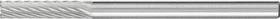 Pferd ZYAS 0313/3 Z5 stirnverzahnt universal fein HM Fräser, (D)3x13x43mm, 1 Stück