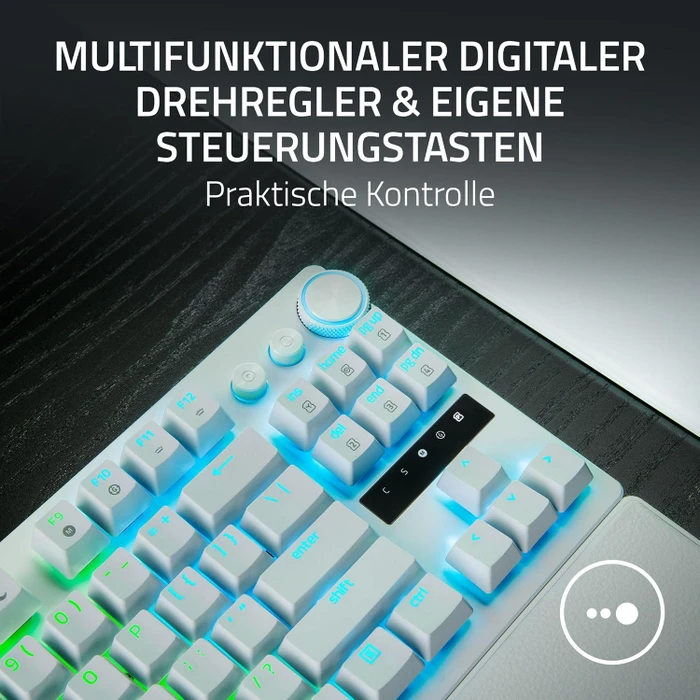 Razer Huntsman V3 Pro Tenkeyless 8KHz, weiß, LEDs RGB, Razer Analog Optical Switch Gen-2, USB, US