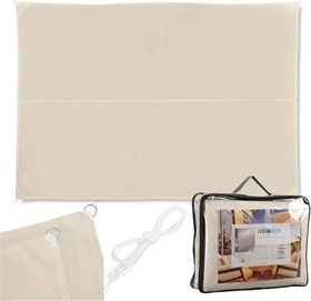 Relaxdays Sonnensegel 300x400cm beige