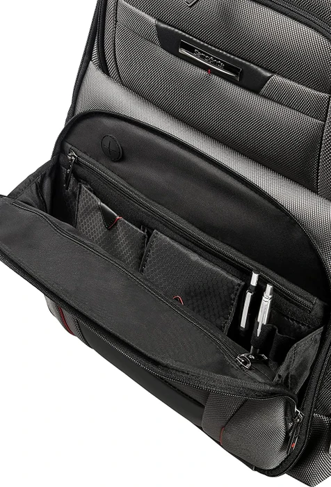Samsonite Pro-DLX 5 Laptop Backpack 3V expandable 17.3" erweiterbarer Notebook-Rucksack grau