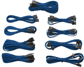 Corsair AX850/AX750/AX650 Sleeved Modular Upgrade-Kit, blau