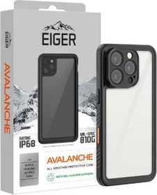Eiger Avalanche Case für Apple iPhone 16 Pro Max schwarz/transparent