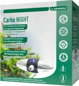 Dennerle Carbo NIGHT, Präzisions-Druckminderer für Einweg CO2 Druckflaschen, mit Magnetventil