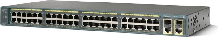 Cisco Catalyst 2960 LAN Lite Rackmount Managed Switch, 48x RJ-45, 2x RJ-45/SFP