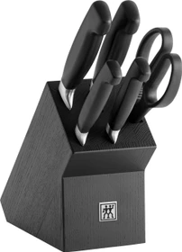 Zwilling Vier Sterne Messerblock-Set schwarz, 6-tlg.