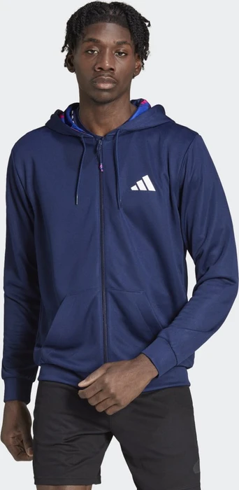 adidas Train Essentials Seasonal Trainingsjacke dark blue/white (Herren)