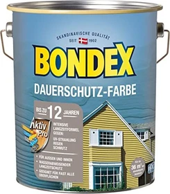 Bondex Dauerschutz-Farbe schneeweiß, 4l