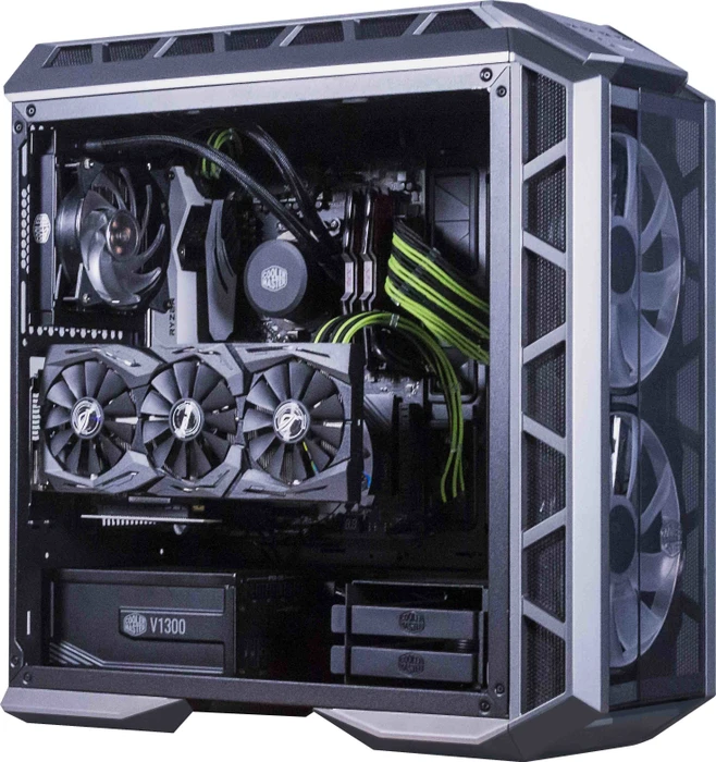Cooler Master Sleeved Extension Cable Kit, 30cm, schwarz/grün