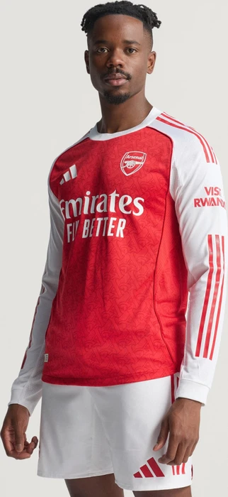 adidas FC Arsenal Authentic 2025/2026 Heimtrikot langarm better scarlet/white (Herren)