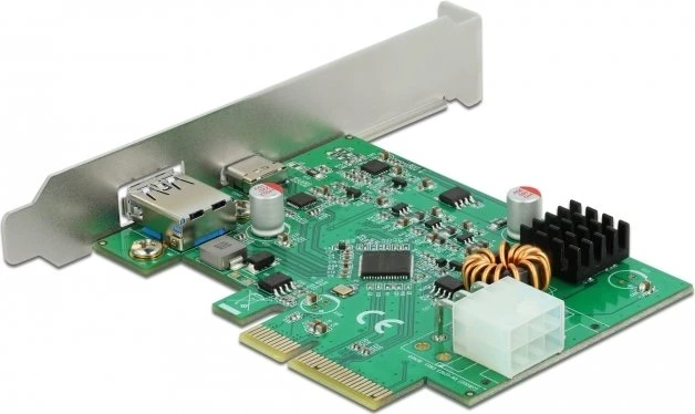 DeLOCK 1x USB-C 3.1, 1x USB-A 3.1, PCIe 3.0 x4