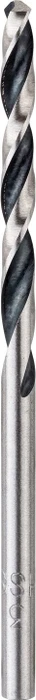 Bosch Professional Metall HSS Metallspiralbohrer, 3x33x61mm, 2 Stück