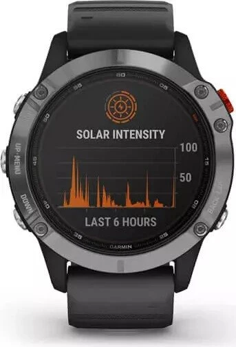 Garmin Fenix 6S Solar silber/schwarz