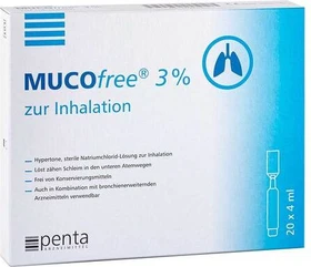 Penta Mucofree 3% zur Inhalation Lösung Ampullen, 80ml (20x 4ml)