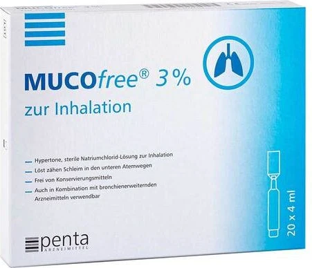 Penta Mucofree 3% zur Inhalation Lösung Ampullen, 80ml (20x 4ml)