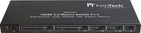 FeinTech HDMI Matrix Switch 4x2 mit Audio Extractor + Scaler