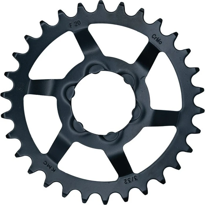 KMC Steck-Zahnkranz 30 Zähne für Shimano schmal schwarz