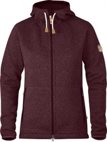 Fjällräven Övik Fleece Hoodie Funktionsjacke dark garnet (Damen)