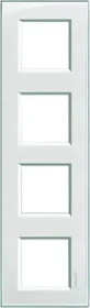 Bticino Livinglight Abdeckrahmen 4-fach, aquamarin