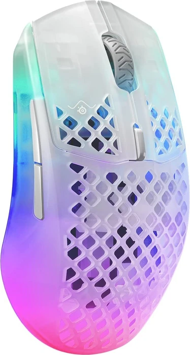 SteelSeries Aerox 3 Wireless Ghost weiß/transparent, USB/Bluetooth