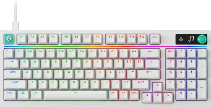 Logitech G316 X 98, weiß, Tactile Switch, USB, ES