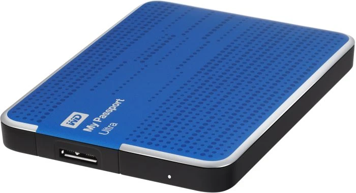 Western Digital WD My Passport Ultra blau 1TB, USB 3.0 Micro-B