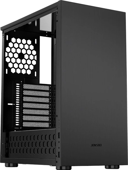 Jonsbo C5, schwarz, Glasfenster