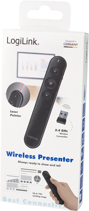 LogiLink Wireless Presenter 2.4 GHz, USB-A
